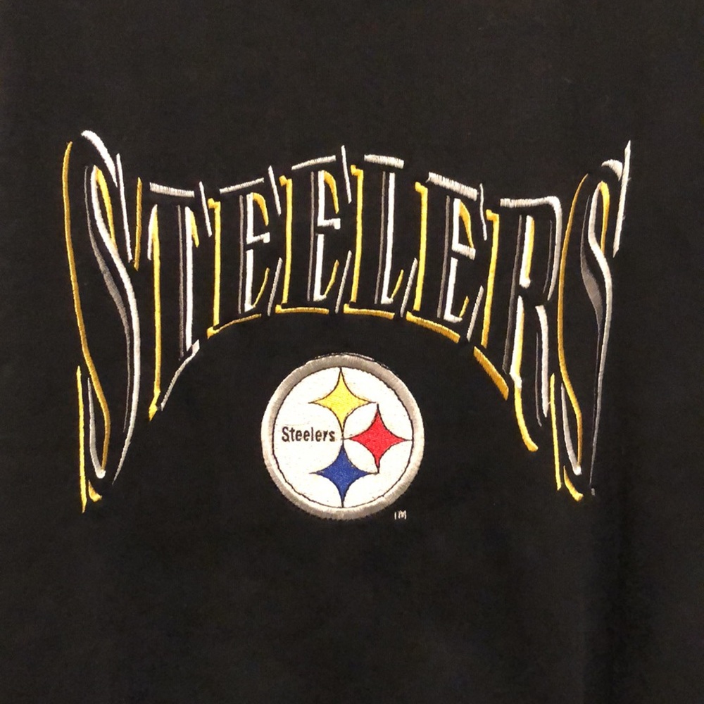Vintage 1988 Pittsburgh Steelers Logo 7 Embroidered Sweatshirt - Picture 2 of 10